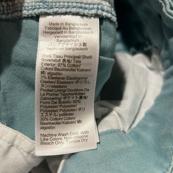 J. Crew Factory AD156 Seafoam Green High-rise Girlfriend Chino pants NWT - Picture 8 of 10
